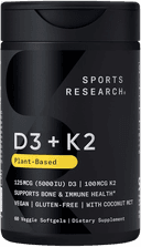 Sports Research Vitamin D3 + K2 5000 IU + 100 mcg MK-7