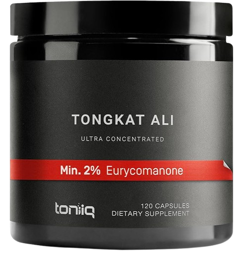 Toniiq Tongkat Ali (Ultra High Potency 200:1 Extract, 2% Eurycomanone)
